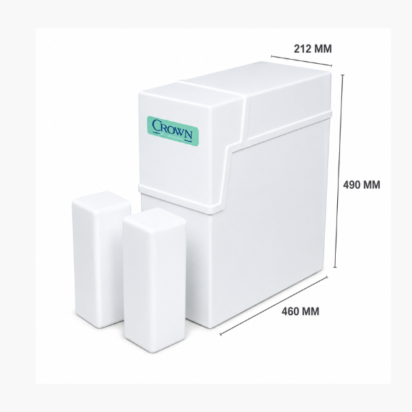 Addolcitore d'acqua a sale in blocco non elettrico Harvey Crown F15-3SLT a doppio serbatoio