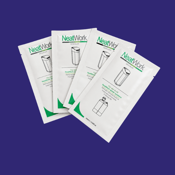Pulitore per resina ammorbidente Neat Work 4 bustine, fornitura per 12 mesi
